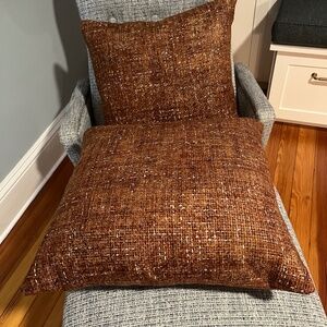 Two Gorgeous Brown Pillows